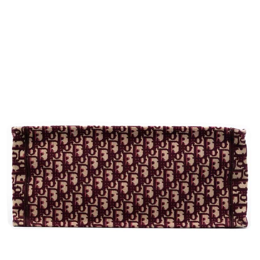 Dior Large Oblique Embroidered Canvas Book Tote Red Canvas Very good condition - Inside View