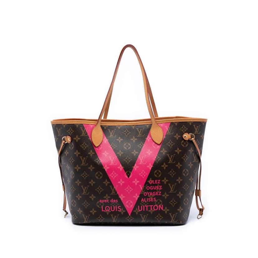 Louis Vuitton Monogram V Neverfull MM Brown Very good condition - Front View