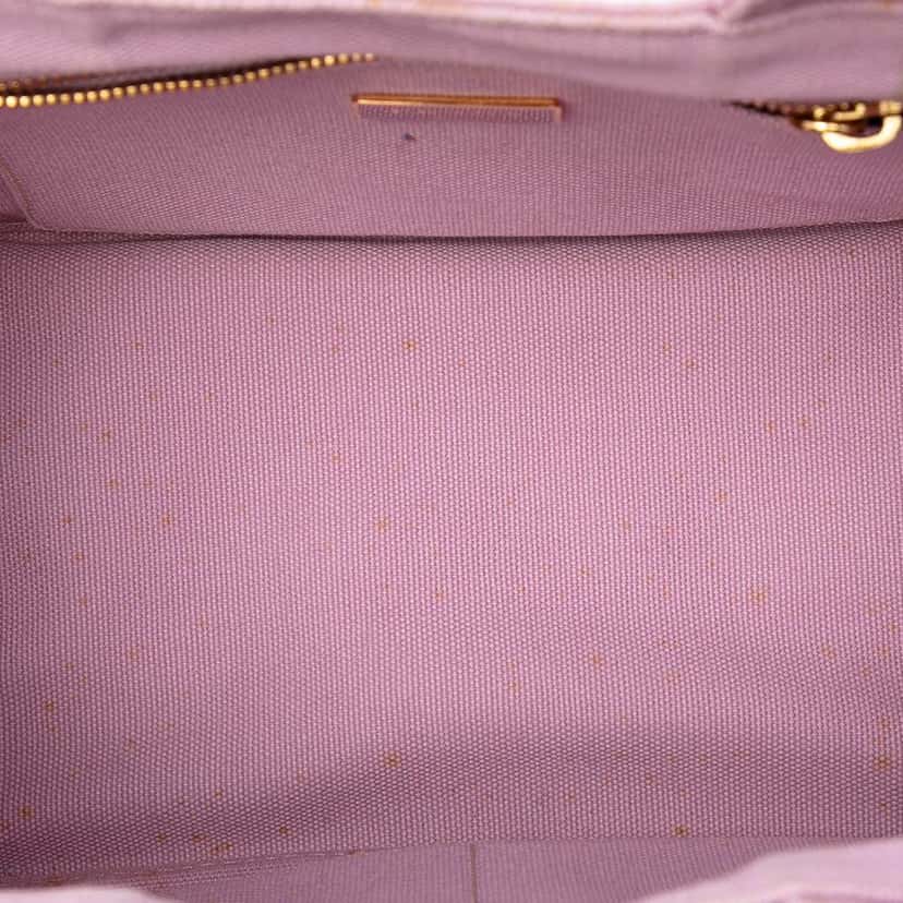 Prada Small Canvas Canapa Logo Satchel Pink Canvas Very good condition - Model View