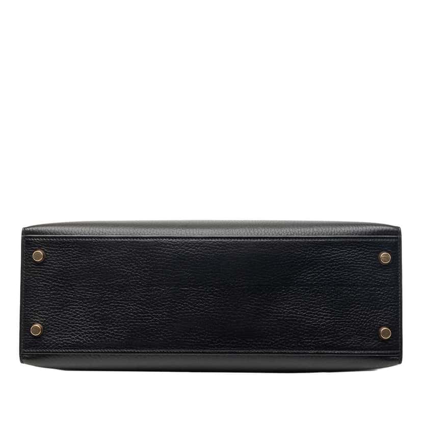 Hermès Ardennes Kelly Sellier 32 Black Leather Very good condition - Inside View