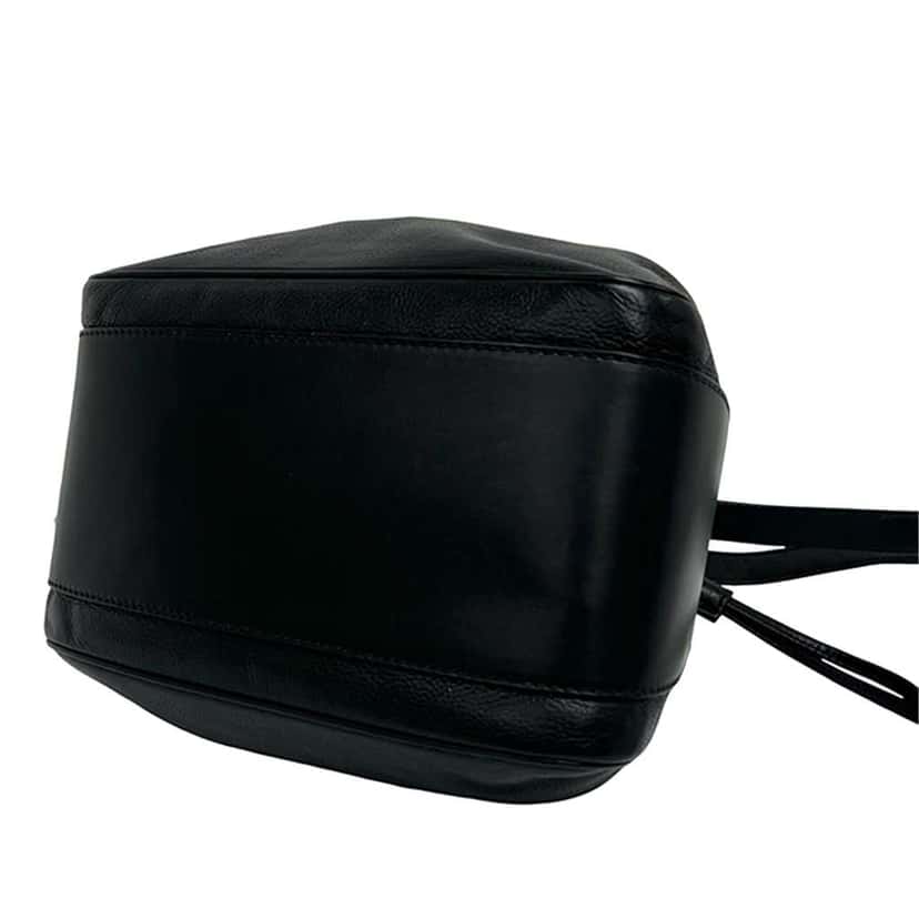 Gucci Leather Web Bucket Bag Black Leather Very good condition - Model View