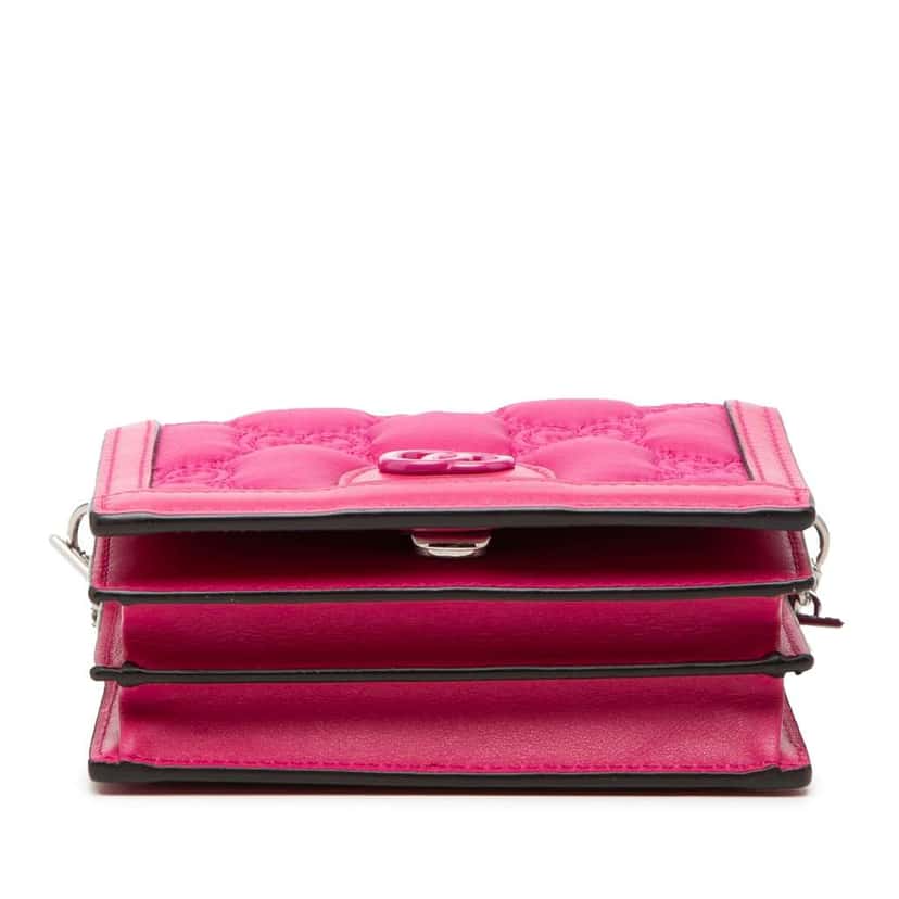 Gucci Mini GG Embossed Leather Satchel Pink Leather Very good condition - Inside View