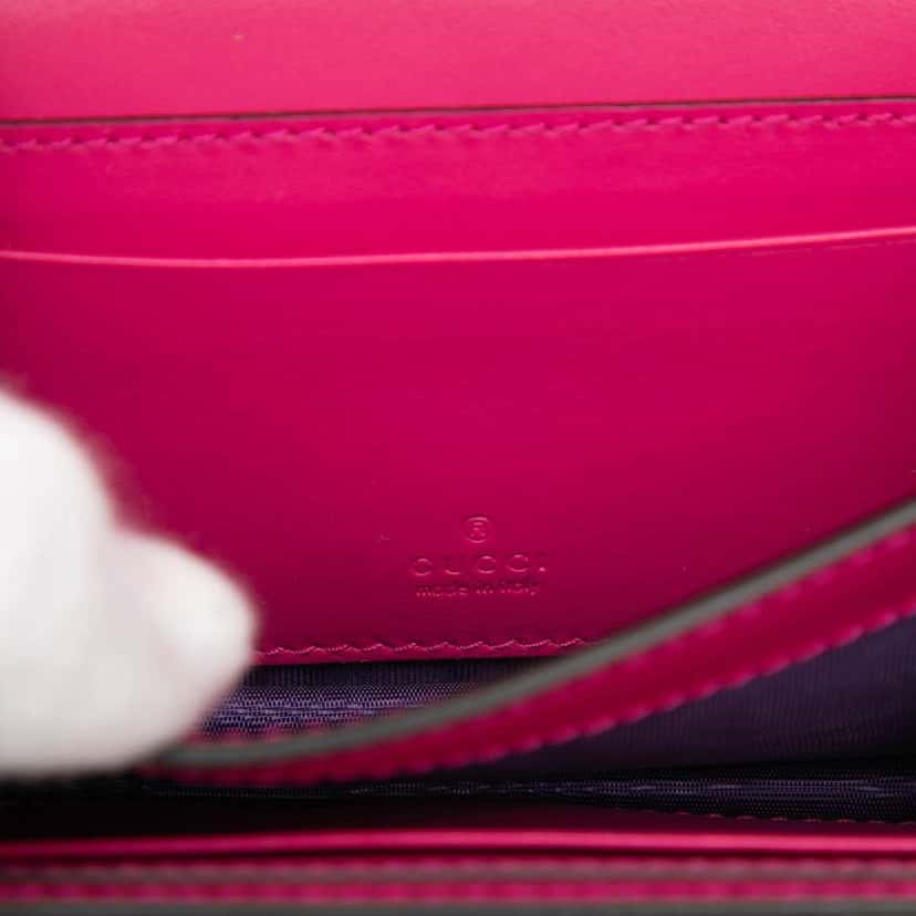 Gucci Mini GG Embossed Leather Satchel Pink Leather Very good condition - Box View