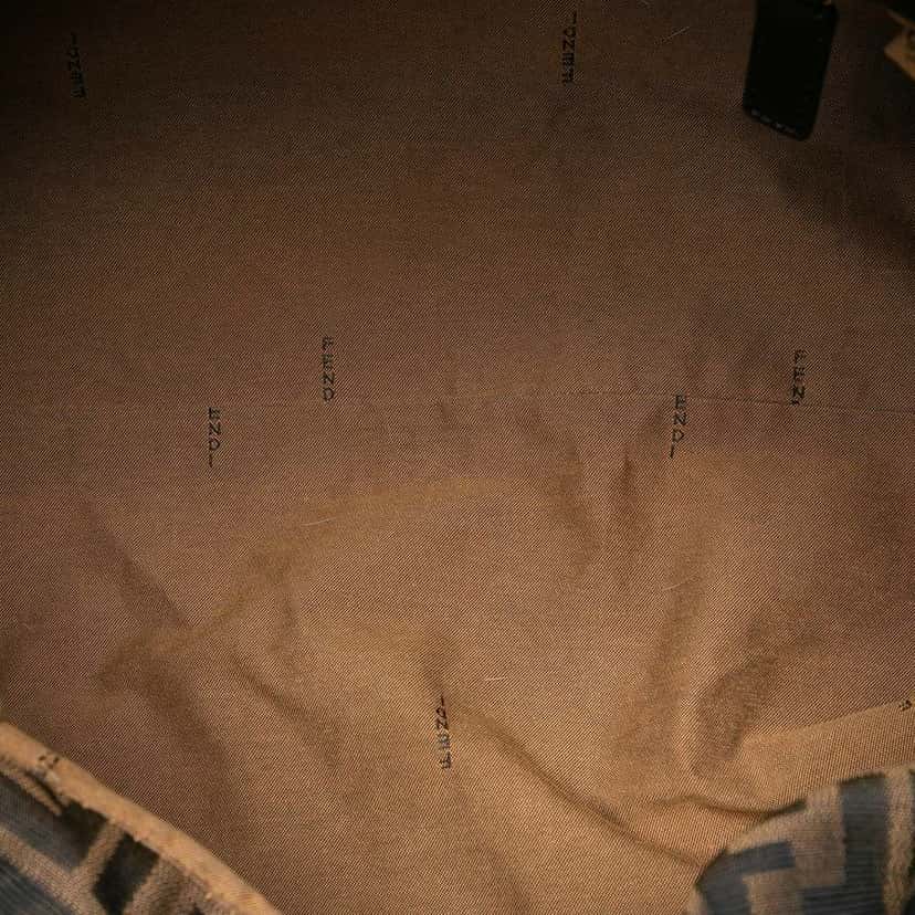 Fendi Large Zucca Canvas Chef Shoulder Bag Brown Canvas Very good condition - Model View