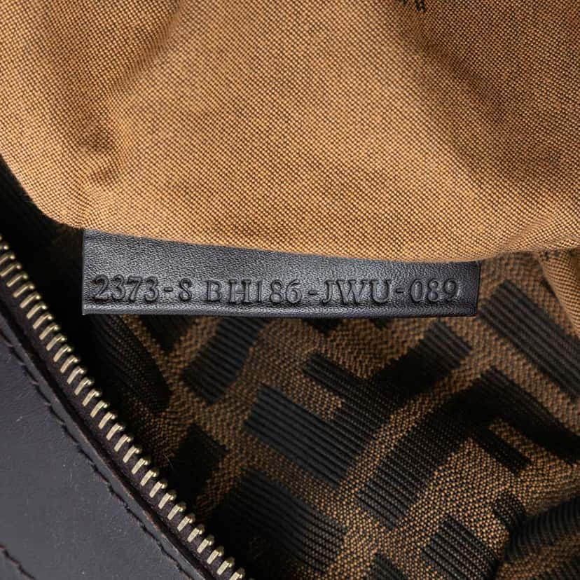 Fendi Large Zucca Canvas Chef Shoulder Bag Brown Canvas Very good condition - Box View