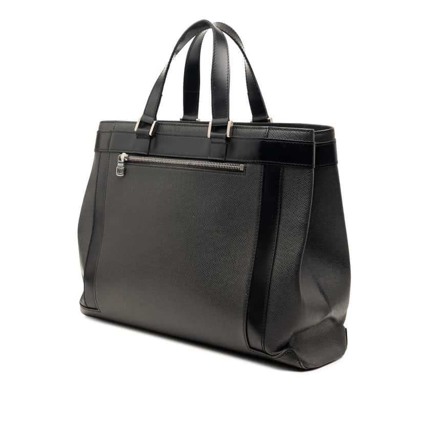 Louis Vuitton Taiga Kasbek PM Black Leather Very good condition - Back View