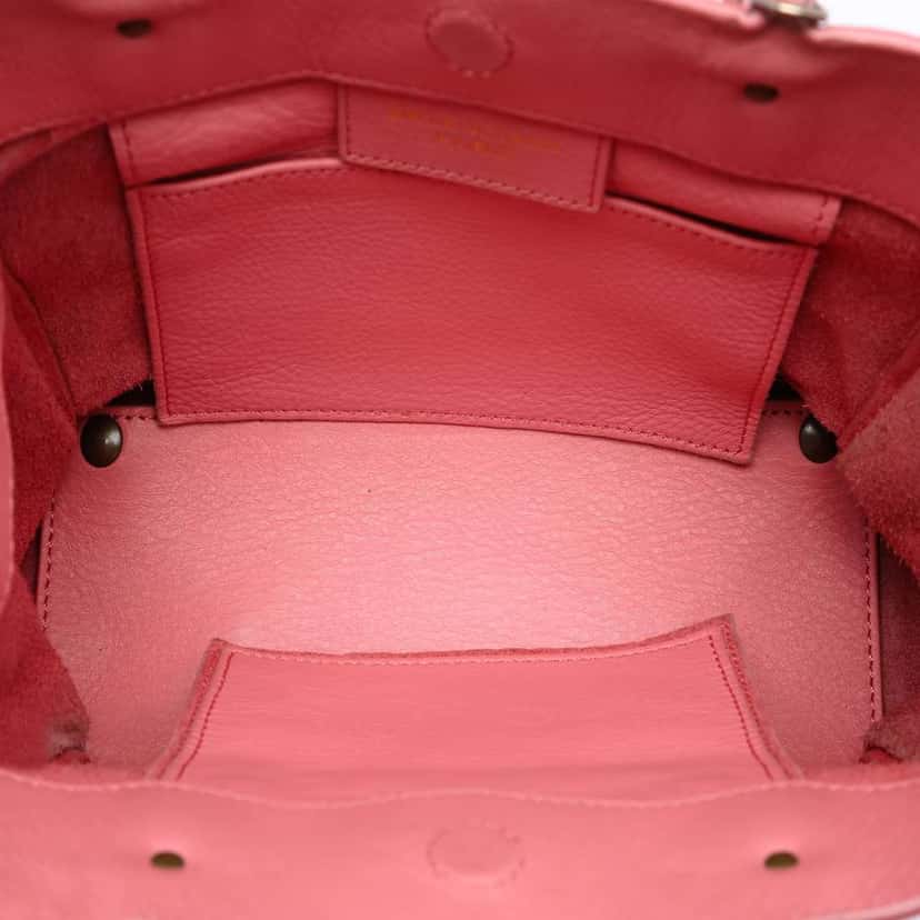 Balenciaga Mini Leather Papier A4 Zip Around Tote Pink Leather Very good condition - Model View