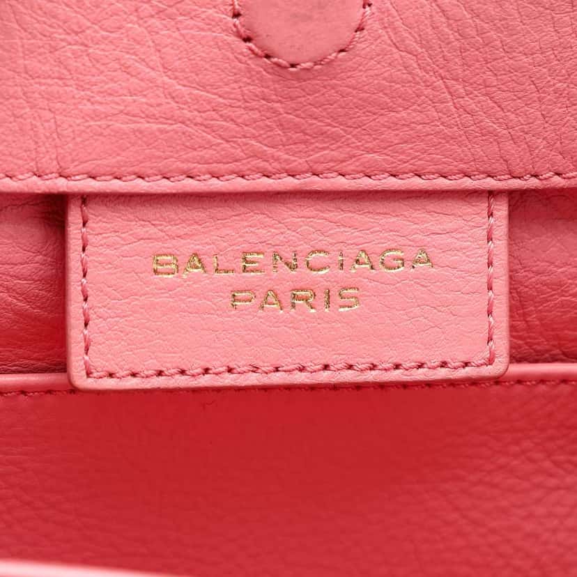 Balenciaga Mini Leather Papier A4 Zip Around Tote Pink Leather Very good condition - Box View