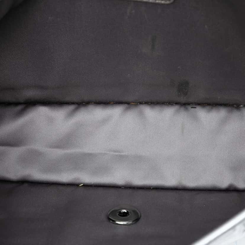 Chanel CC Vinyl Ice Cube Flap Silver Very good condition - Model View