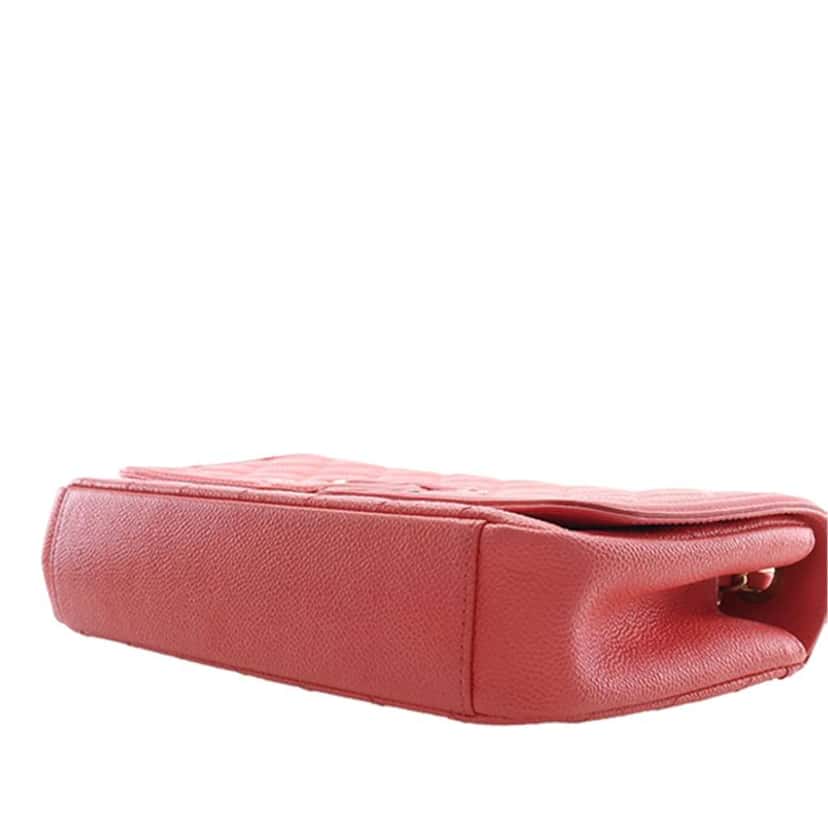 Chanel Medium Caviar CC Filigree Flap Pink Leather Very good condition - Box View