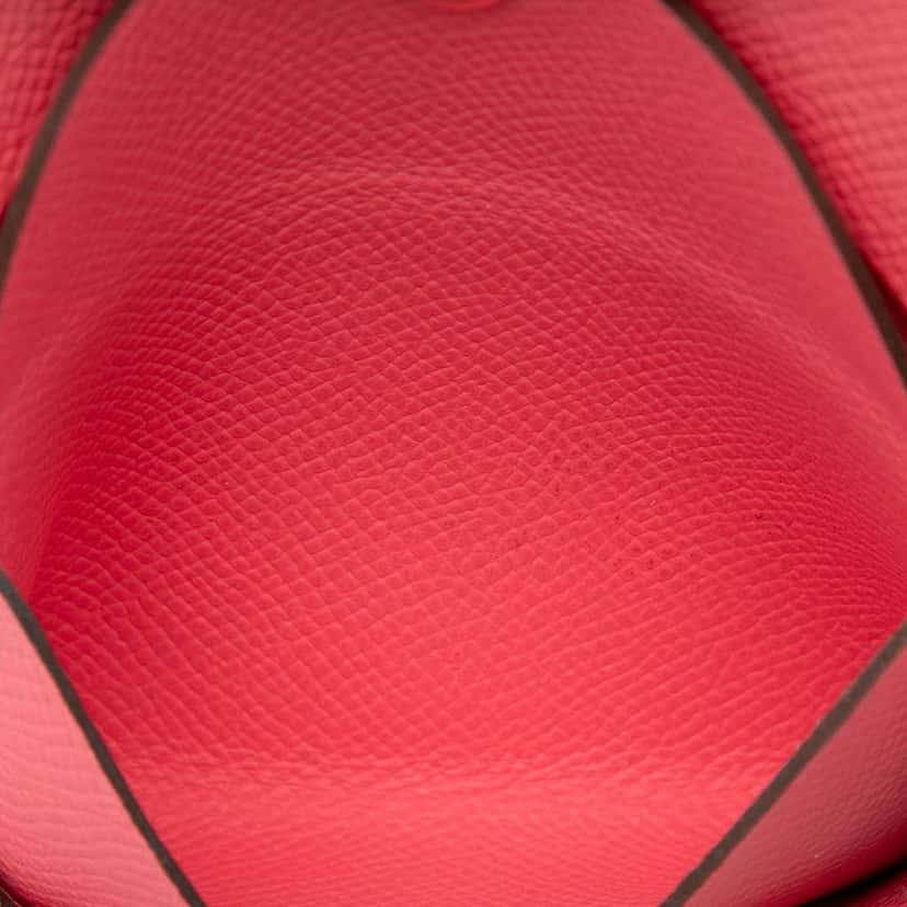 Hermès Epsom Calvi Duo Wallet Pink Leather Very good condition - Model View