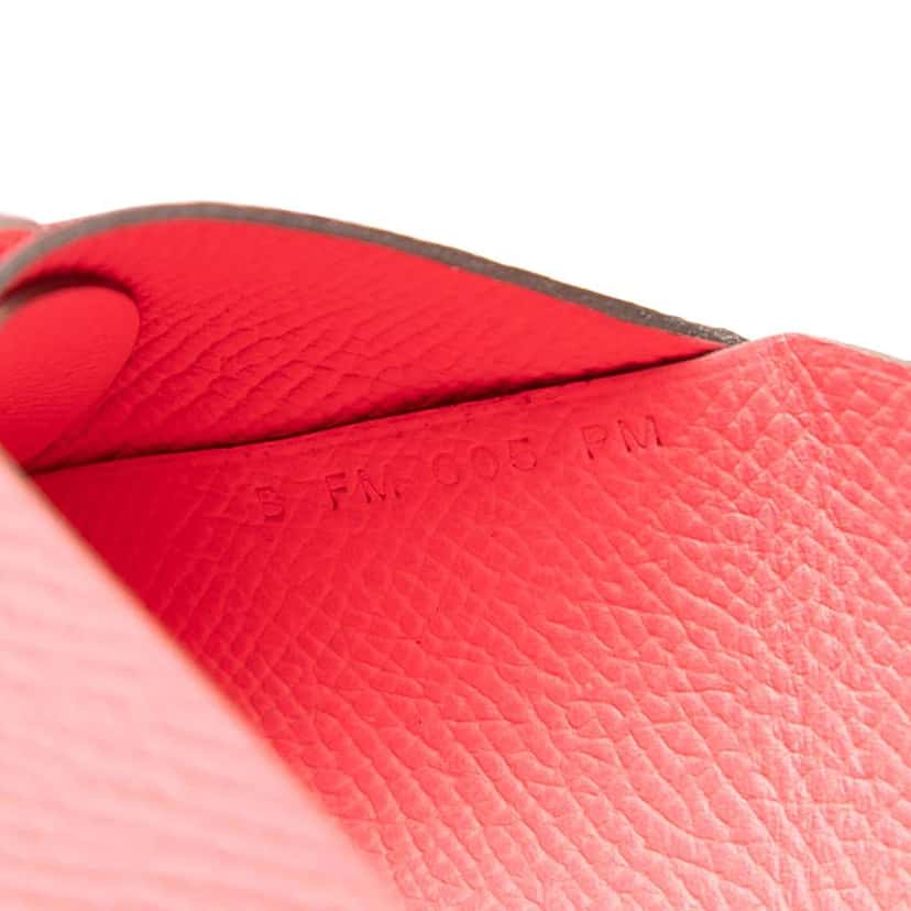 Hermès Epsom Calvi Duo Wallet Pink Leather Very good condition - Box View