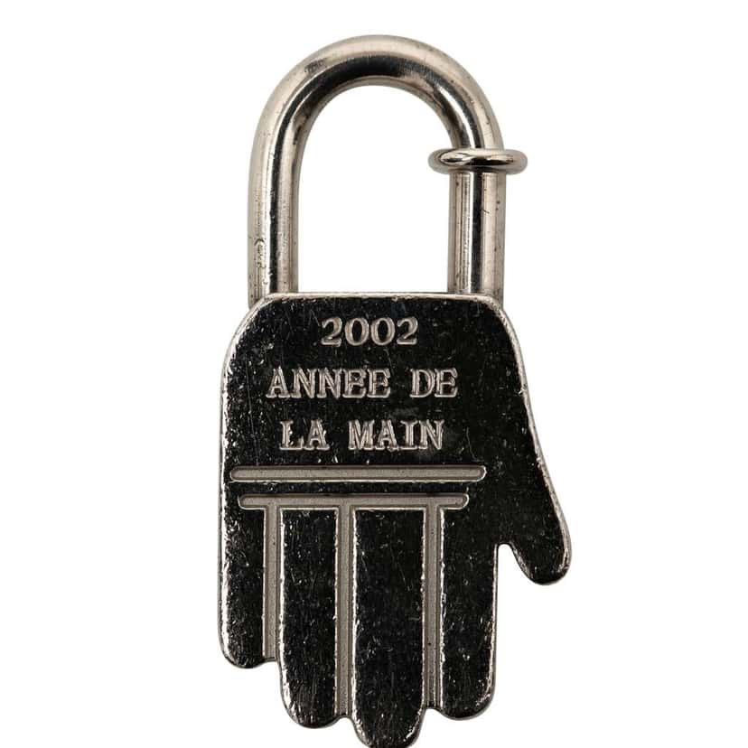 Hermès Silver Plated Annee de la Main Cadena Padlock Silver Metal Very good condition - Inside View