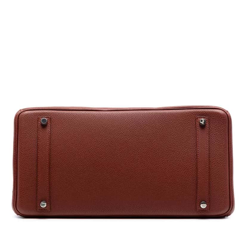 Hermès Togo Birkin Retourne 35 Red Leather Very good condition - Back View