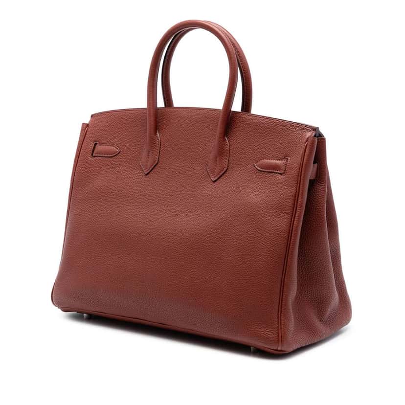 Hermès Togo Birkin Retourne 35 Red Leather Very good condition - Inside View
