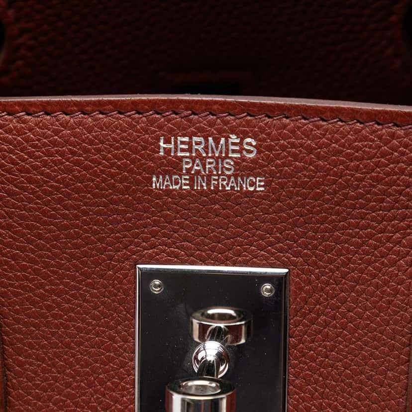 Hermès Togo Birkin Retourne 35 Red Leather Very good condition - Box View