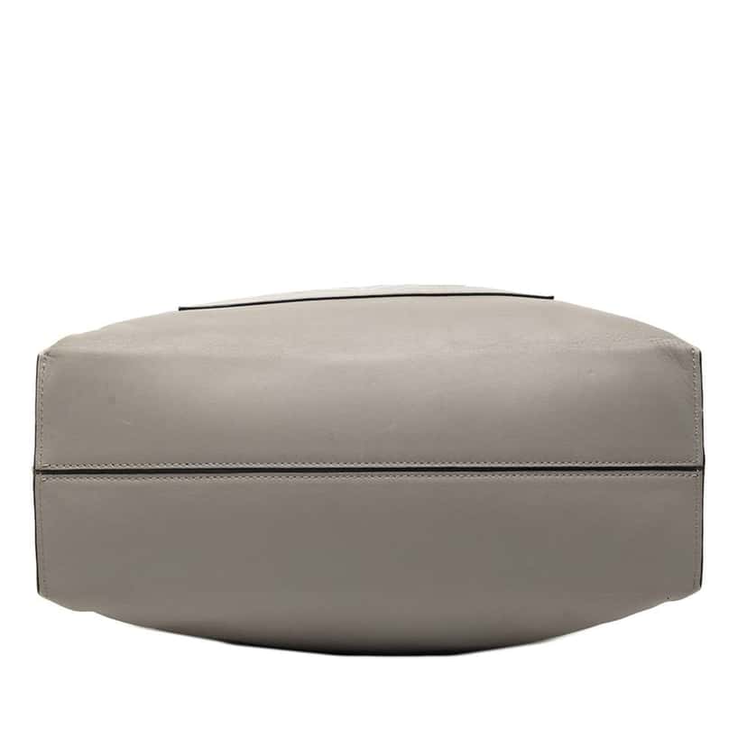 Loewe Leather Anagram Shopper Tote Grey Leather Very good condition - Inside View