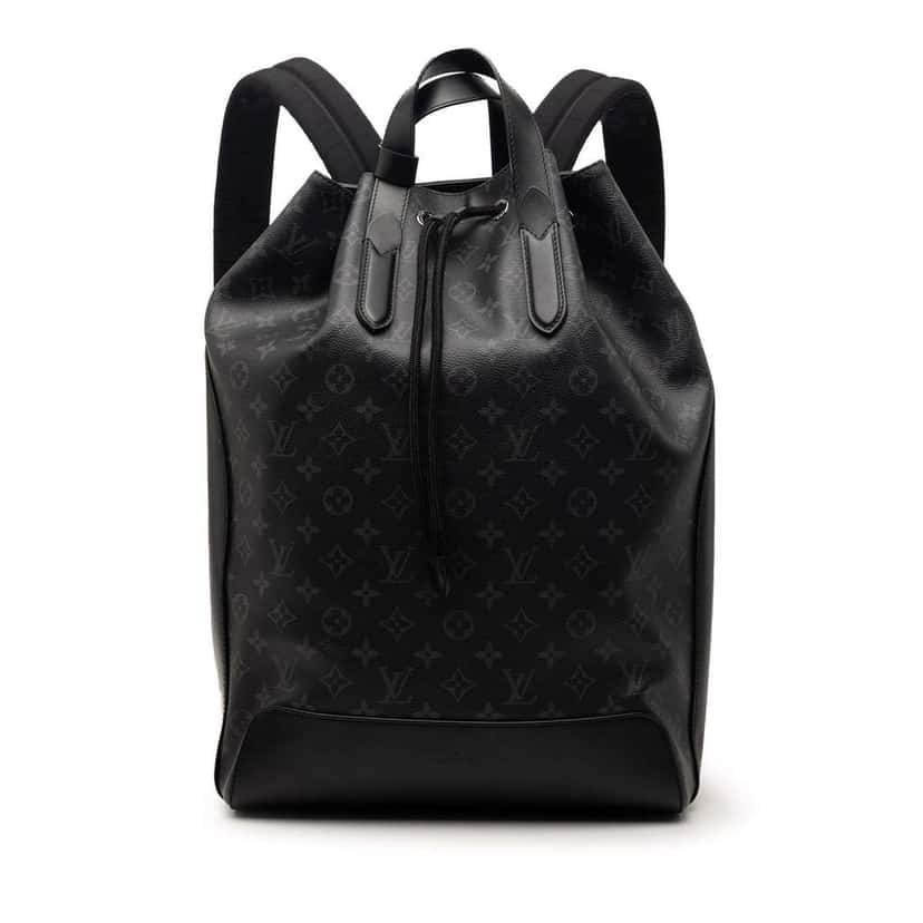 Louis Vuitton Fragment Monogram Eclipse Explorer Backpack Black Very good condition - Front View