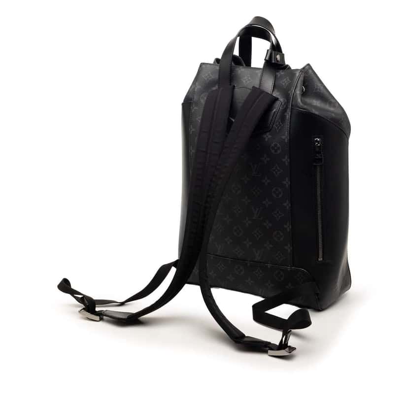 Louis Vuitton Fragment Monogram Eclipse Explorer Backpack Black Very good condition - Back View