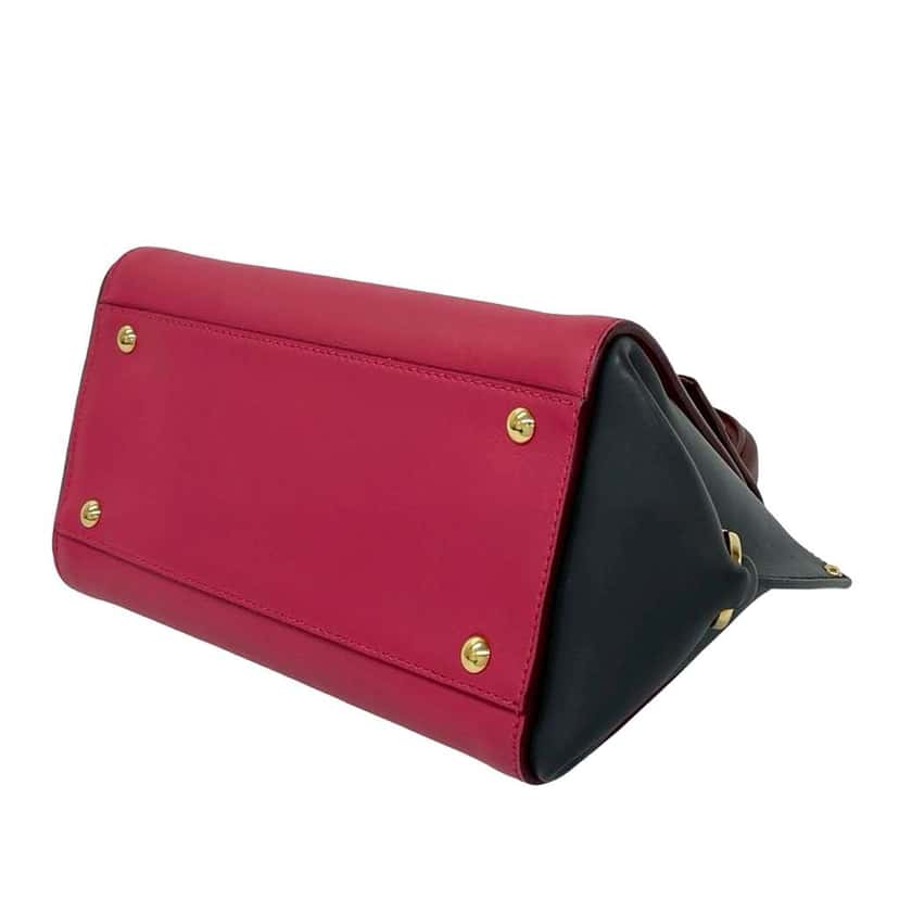 Salvatore Ferragamo Small Tricolor Leather Gancini Sofia Satchel Pink Leather Very good condition - Model View