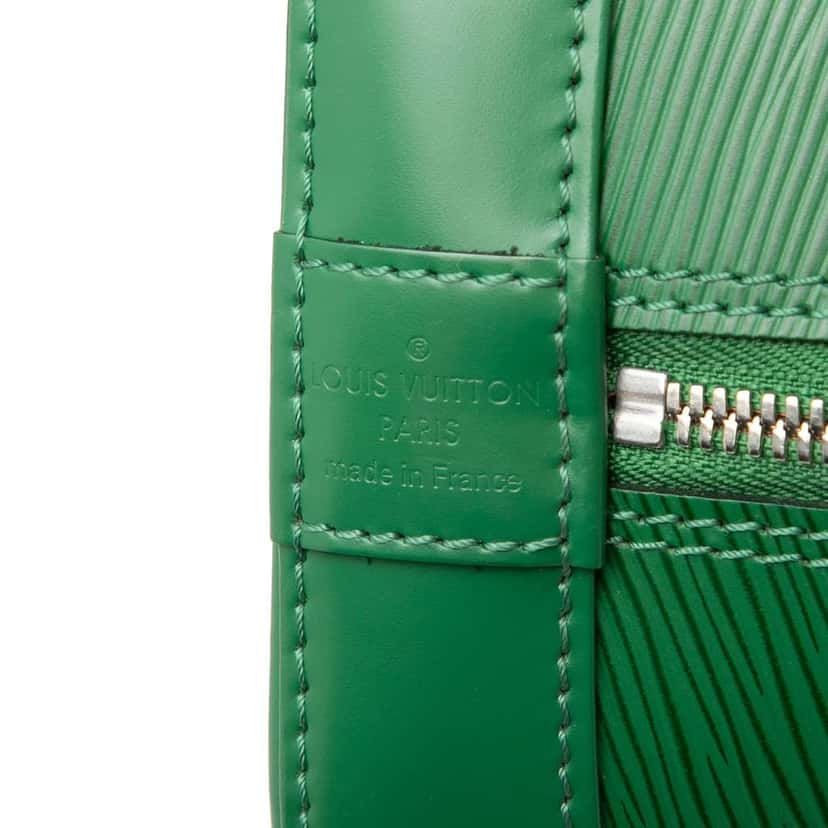 Louis Vuitton Epi Alma PM Green Leather Very good condition - Box View
