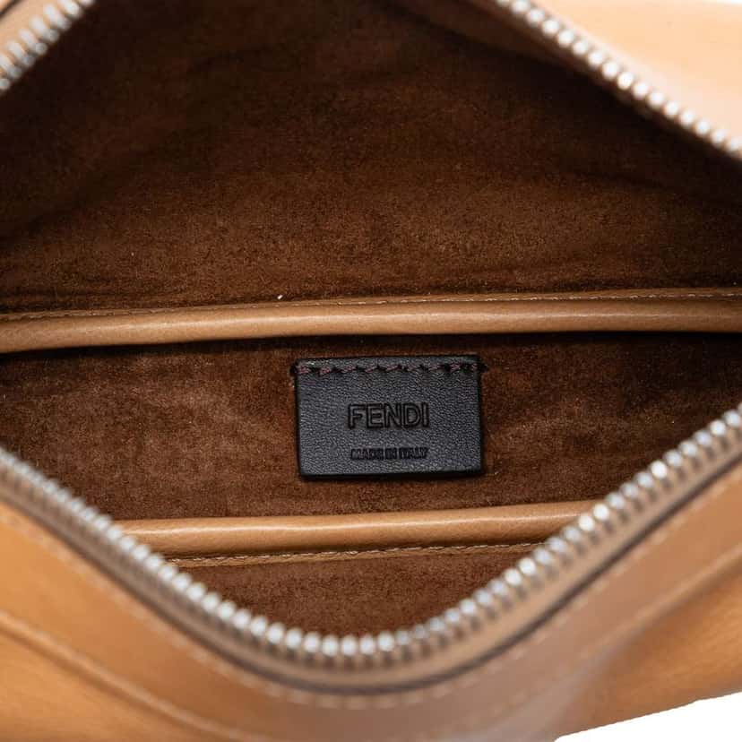 Fendi Mini Calfskin Simply Shoulder Bag Brown Leather Very good condition - Model View