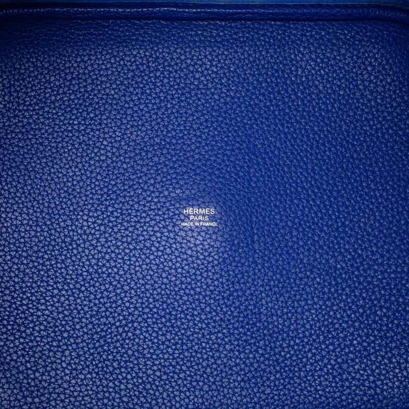 Hermès Clemence Picotin Lock 26 Blue Leather Very good condition - Model View