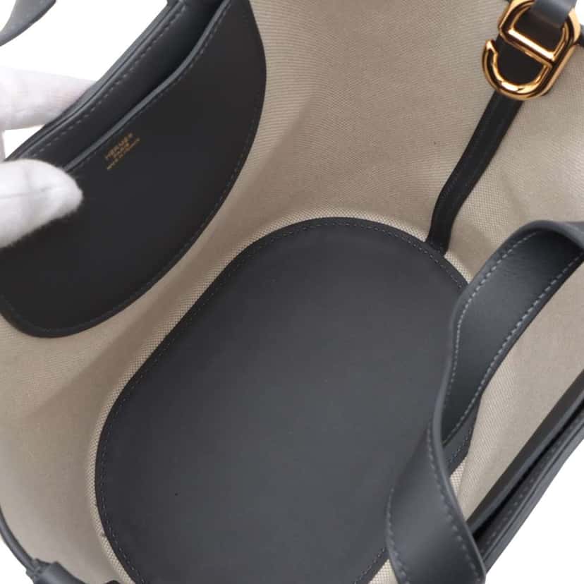 Hermès Toile and Swift In the Loop 23 Beige Canvas Very good condition - Inside View