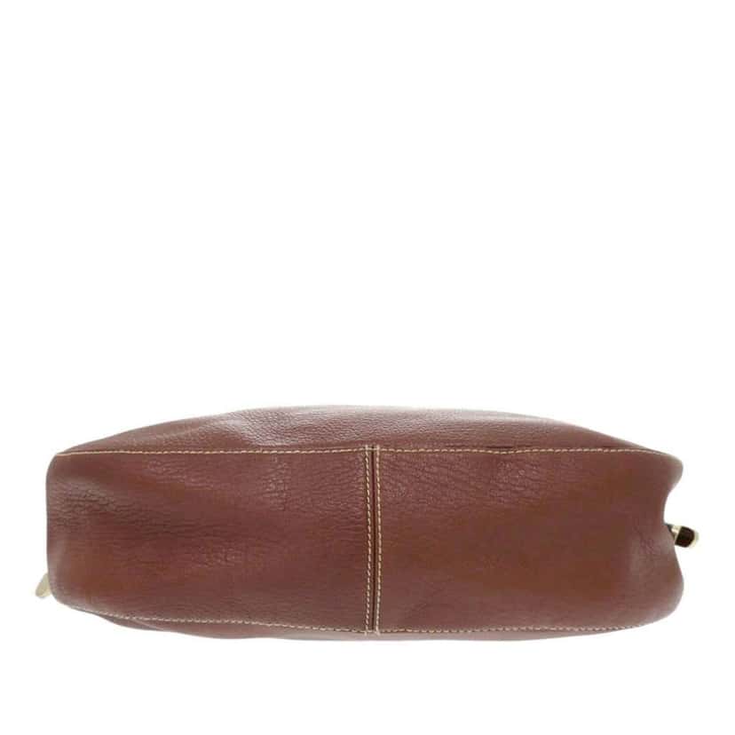 Bvlgari Leather Shoulder Bag Brown Leather Very good condition - Inside View
