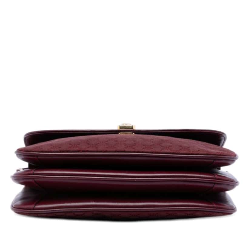 Celine Macadam Coated Canvas Crossbody Red Canvas Very good condition - Inside View