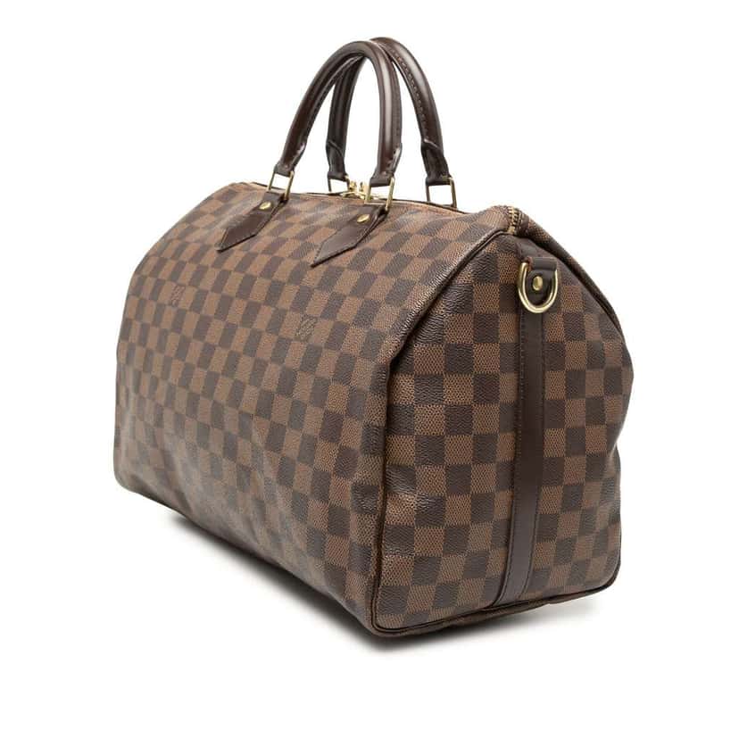 Louis Vuitton Damier Ebene Speedy Bandouliere 35 Brown Very good condition - Back View