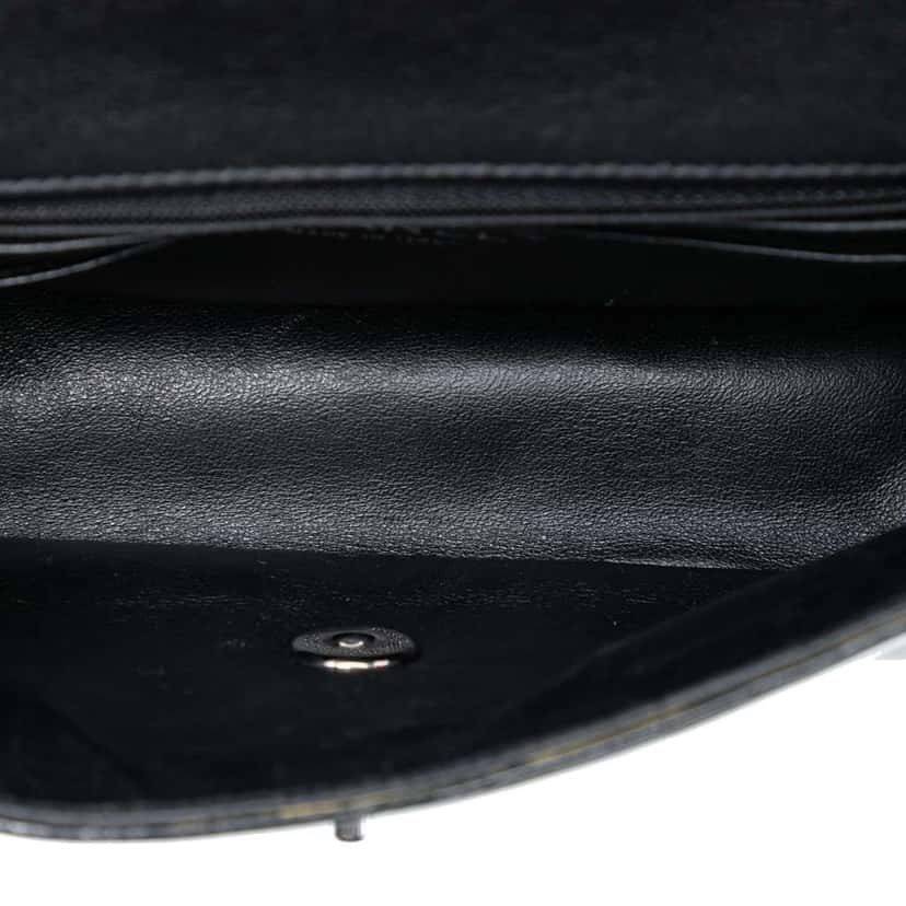 Chanel Mini Rectangular Classic Pure Patent Single Flap Black Leather Very good condition - Model View