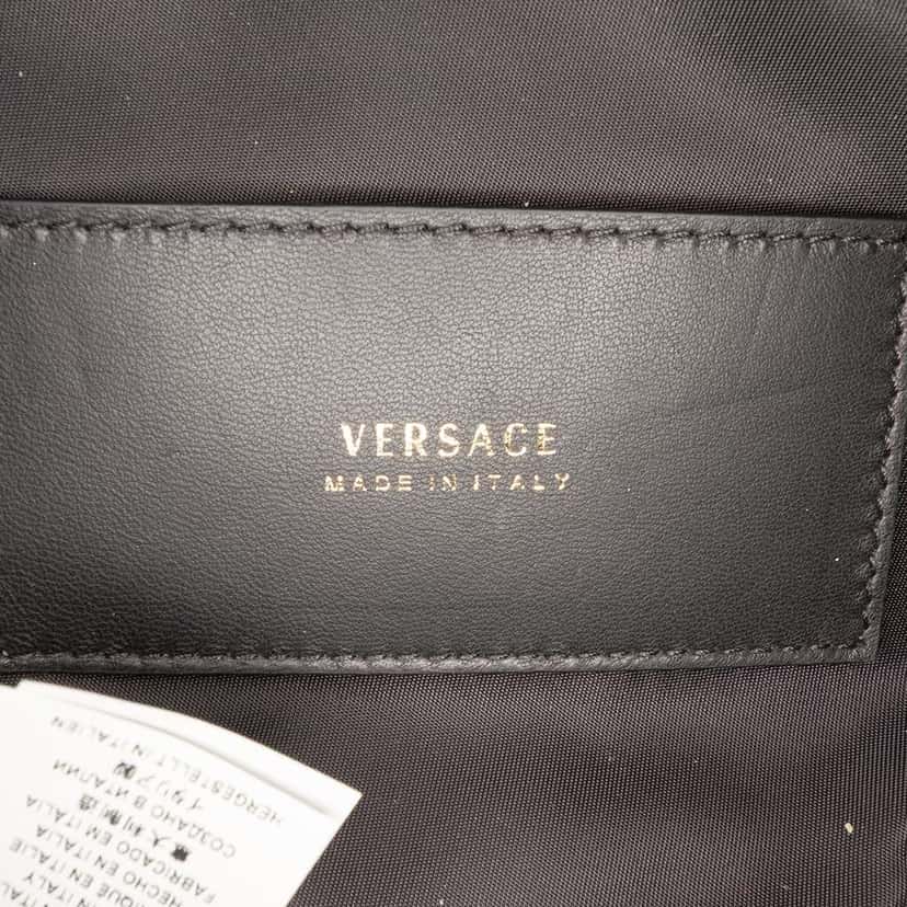 Versace Leopard Baroque Printed Nylon Belt Bag Red Very good condition - Box View