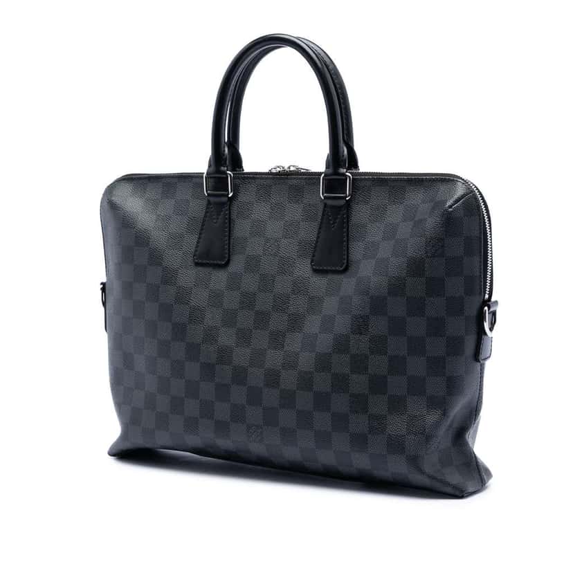 Louis Vuitton Damier Graphite Porte Documents Jour Black Very good condition - Back View