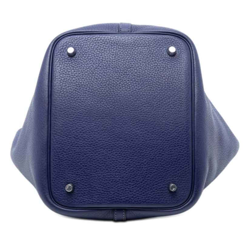 Hermès Clemence Picotin Lock 22 Blue Leather Very good condition - Inside View