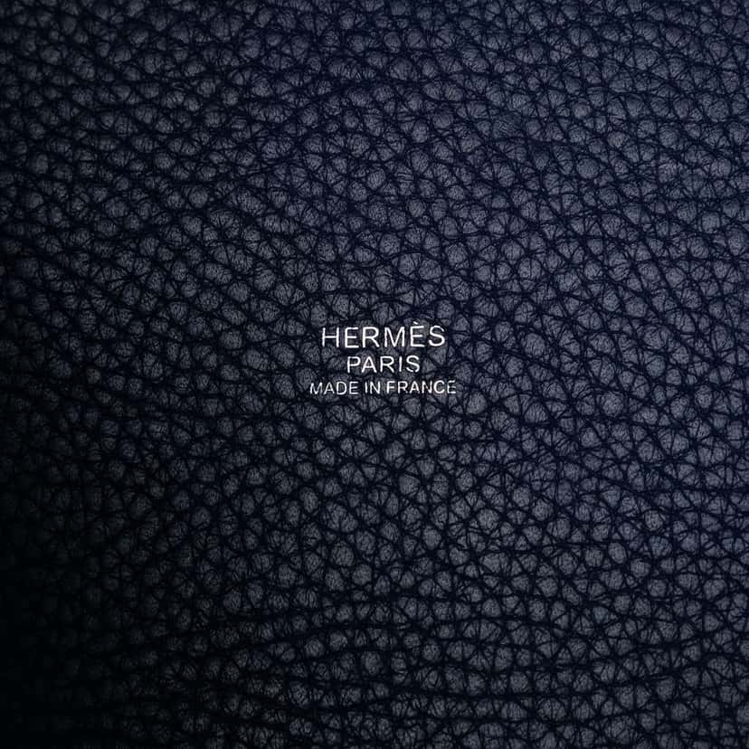 Hermès Clemence Picotin Lock 22 Blue Leather Very good condition - Box View