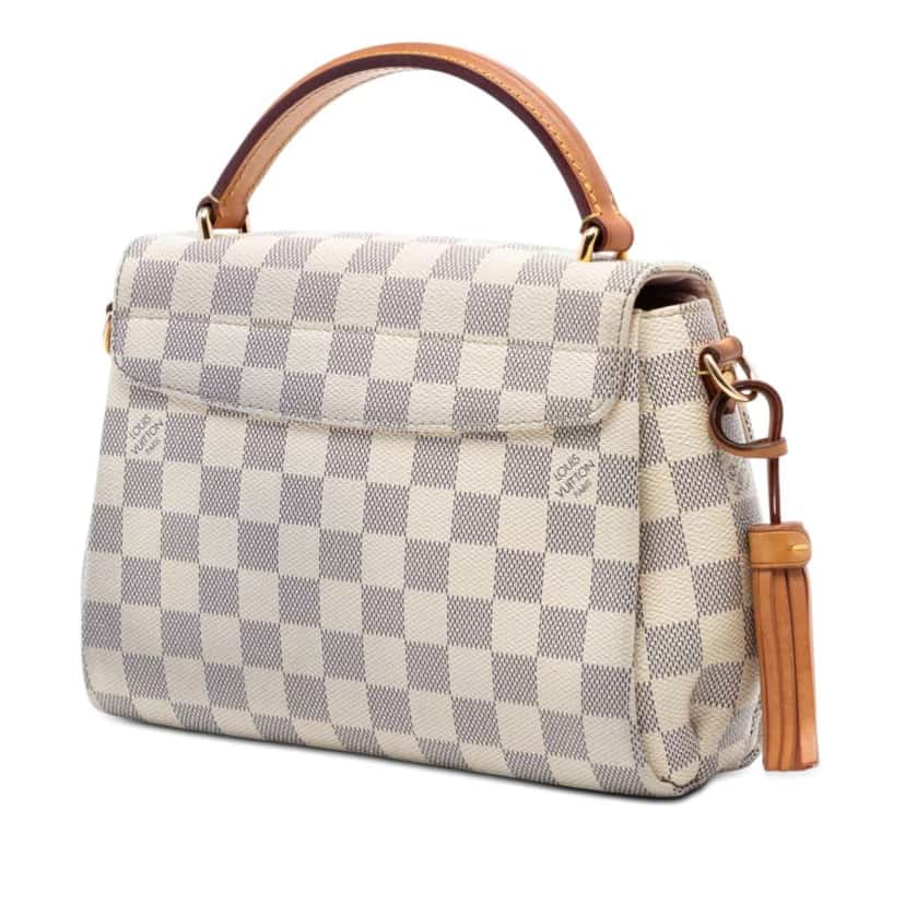 Louis Vuitton Damier Azur Croisette White Very good condition - Back View