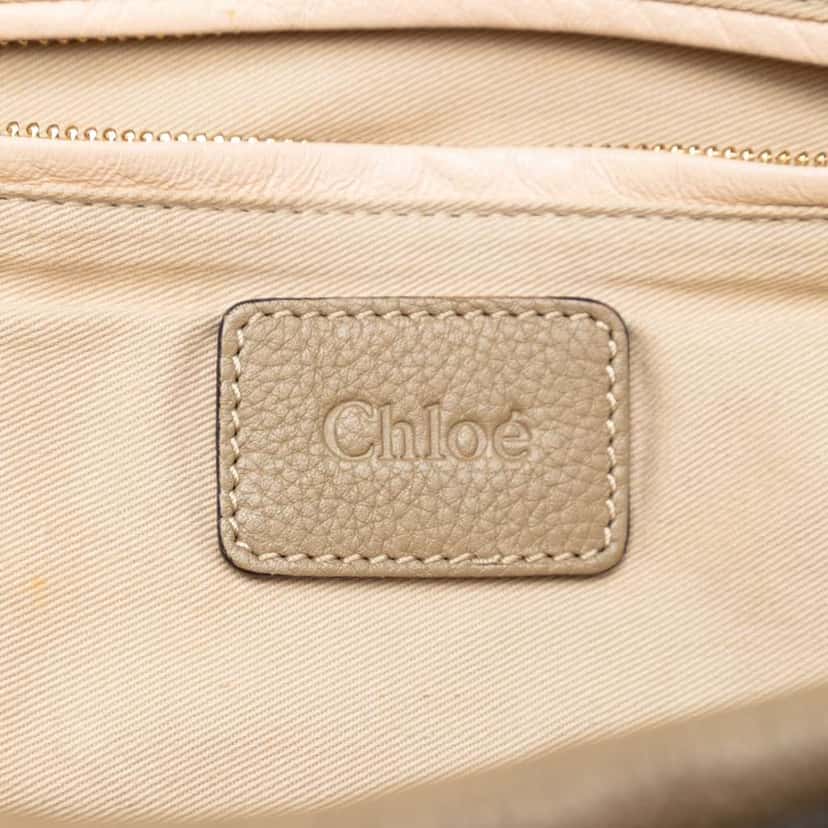 Chloé Large Leather Paraty Satchel Brown Leather Very good condition - Box View