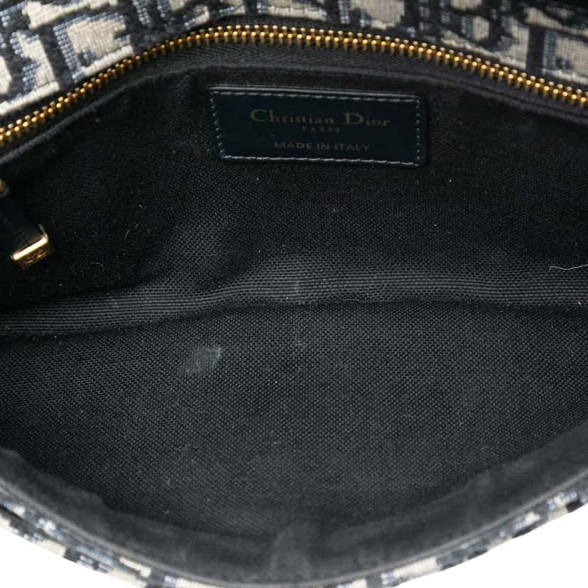 Dior Oblique Canvas 30 Montaigne Clutch With Chain Blue Canvas Very good condition - Model View