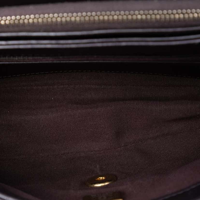 Chanel Small Quilted Lambskin Pillow Crush Flap Purple Leather Very good condition - Model View