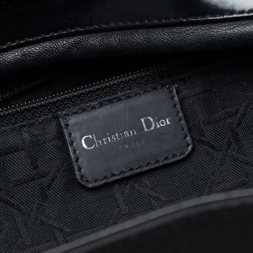 Dior Large Canvas Lady Dior Black Canvas Very good condition - Box View