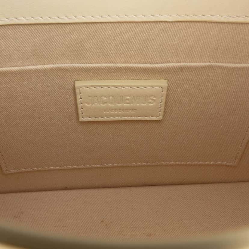 Jacquemus Smooth Calfskin Le Grand Chiquito Beige Leather Very good condition - Box View