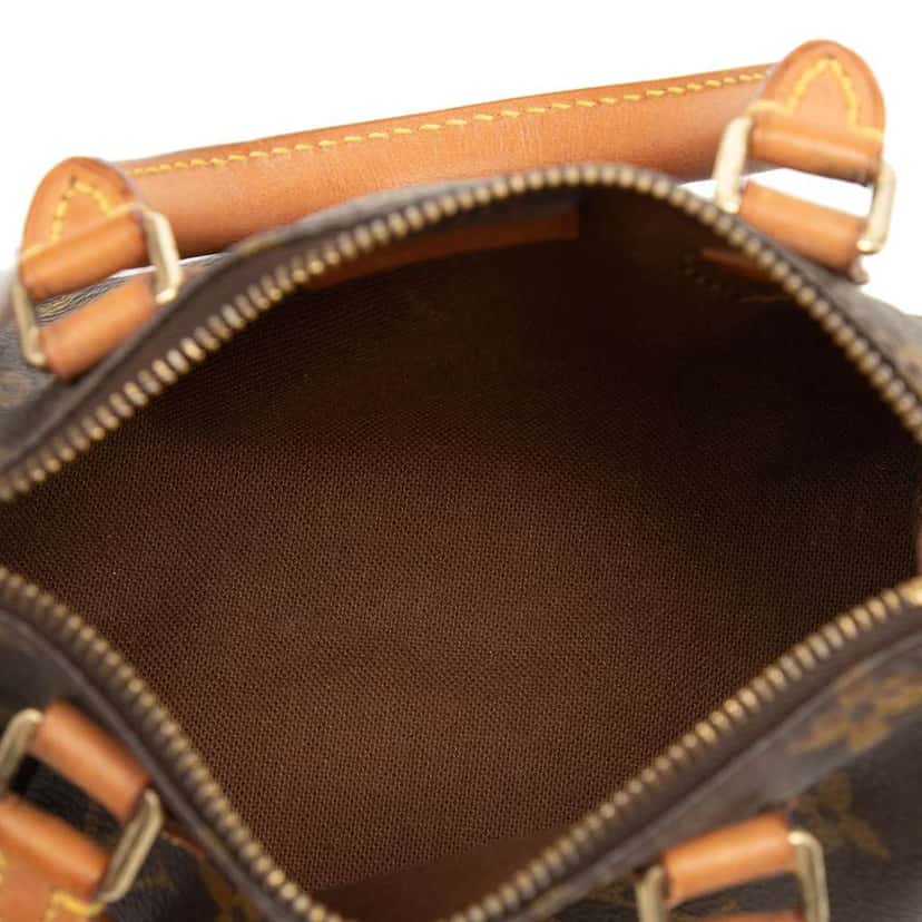 Louis Vuitton Monogram Nano Speedy Bandouliere Brown Very good condition - Model View