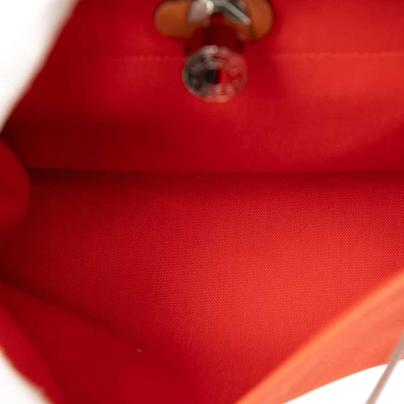 Hermès Toile Herbag Zip 31 Orange Canvas Very good condition - Model View