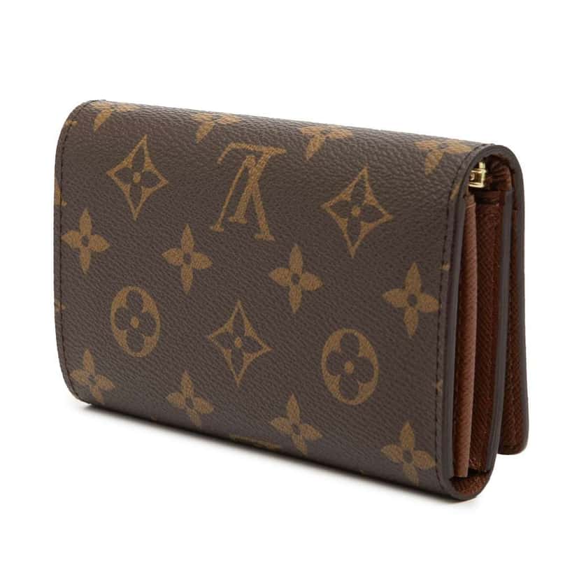 Louis Vuitton Monogram Porte Monnaie Billets Tresor Wallet Brown Very good condition - Back View