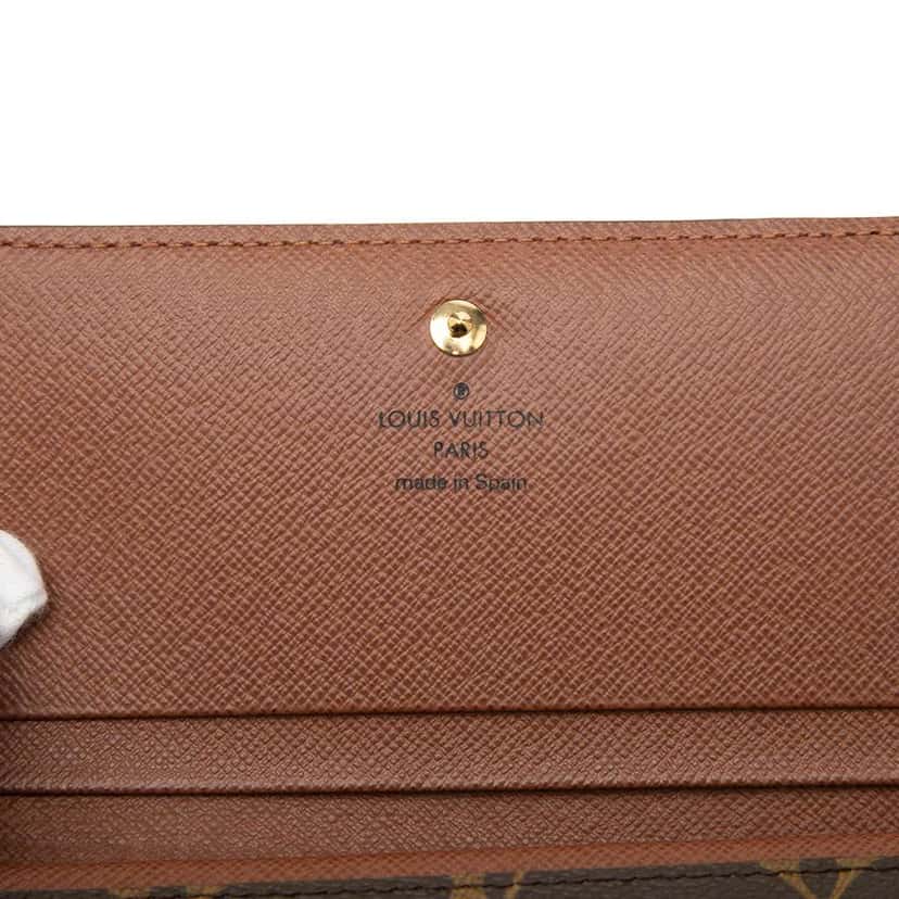 Louis Vuitton Monogram Porte Monnaie Billets Tresor Wallet Brown Very good condition - Box View