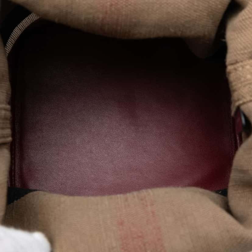 Burberry Mini Mega Check Canvas Ashby Tassel Bucket Bag Brown Canvas Very good condition - Model View