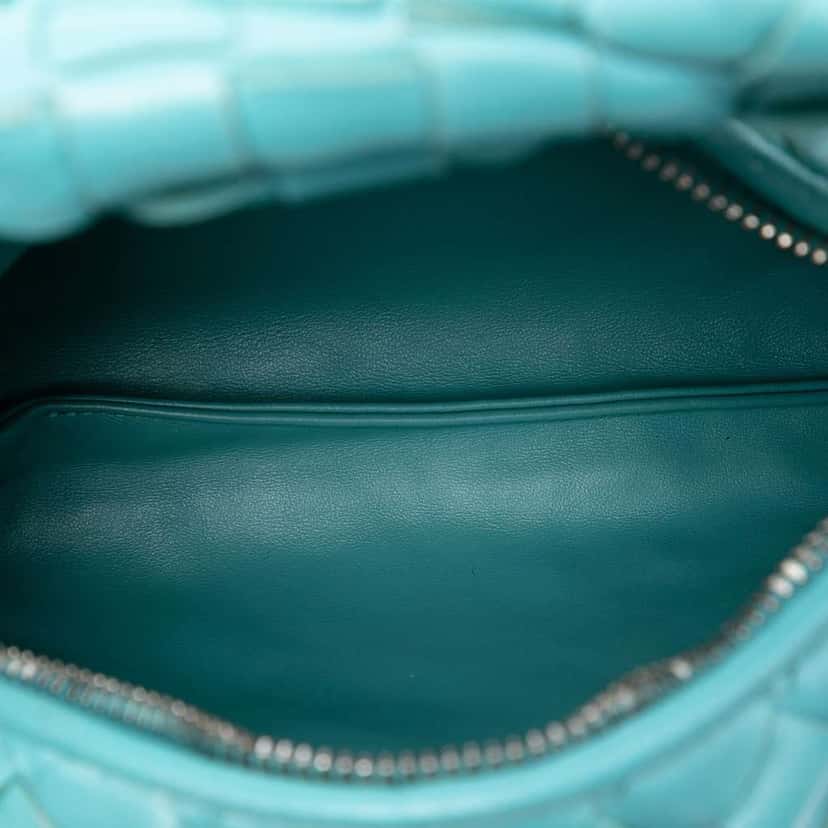 Bottega Veneta Mini Nappa Intrecciato Jodie Blue Leather Very good condition - Model View