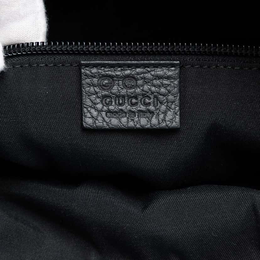 Gucci GG Nylon Flat Messenger Bag Black Very good condition - Box View