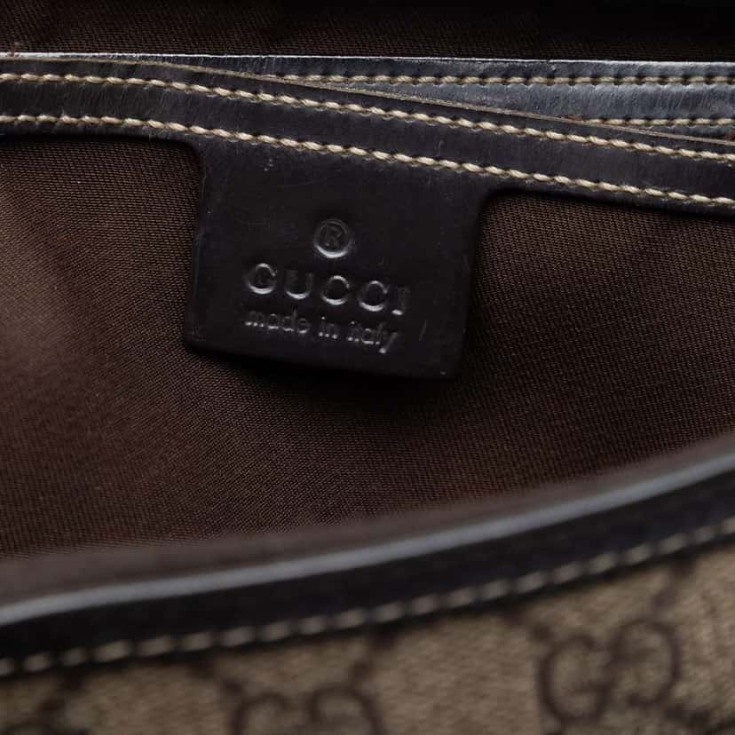 Gucci GG Supreme Satchel Beige Canvas Very good condition - Box View